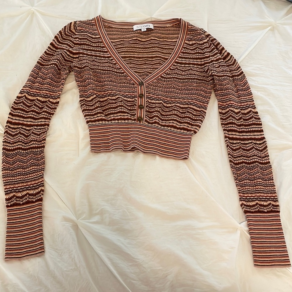 Intermix cropped cardigan